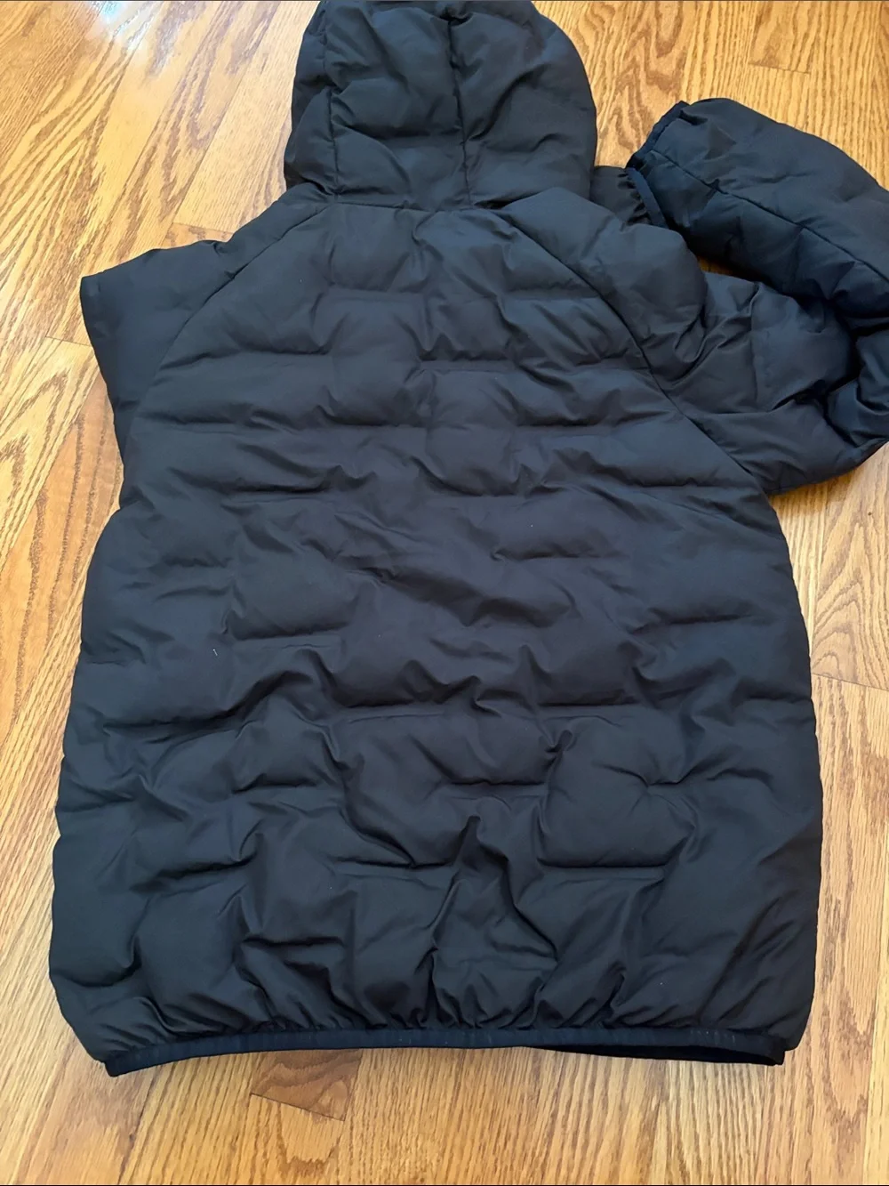 Jordan Black Hooded Puffer Jacket with White Jumpman